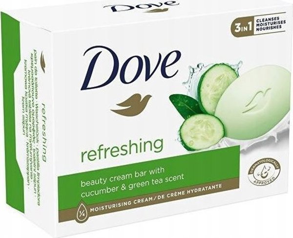 Unilever Dove Ανανέωση Σαπούνι σε Στέρεη Μορφή 3σε1 - Αγγούρι & Πράσινο Τσάι 90g