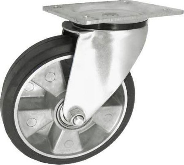 Unimet ΤΡΟΧΟΣ ΑΛΟΥΜΙΝΙΟΥ-ΚΑΟΥΤΣΟΥΚ 180MM, ΠΕΡΙΒΛΗΜΑ ΠΕΡΙΣΤΡΟΦΗΣ A52G