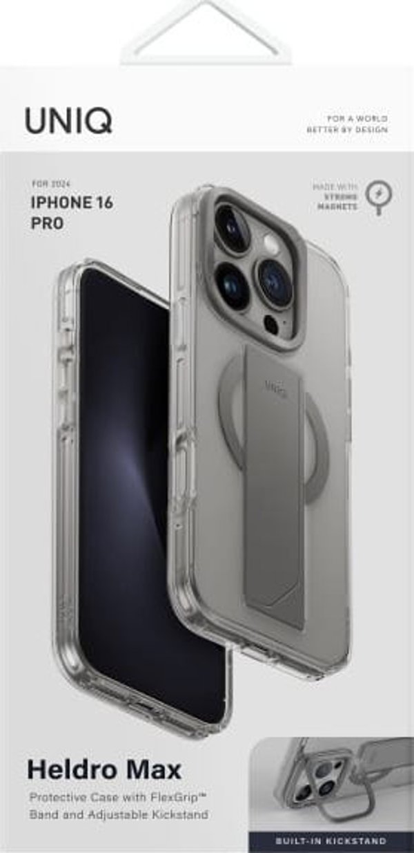 Uniq UNIQ θήκη Heldro Max iPhone 16 Pro 6.3" Magclick Charging διαφανές/καθαρό lucent