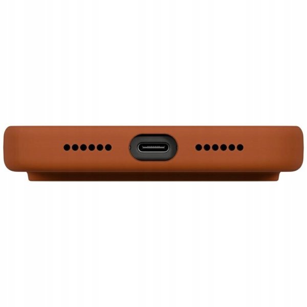Θήκη UNIQ Lino για iPhone 17 Pro Max Magclick Φόρτιση Πορτοκαλί