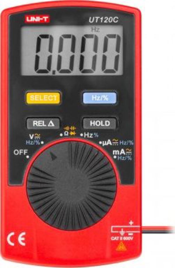 Uni-T UT120C Ψηφιακό Πολύμετρο Τσέπης, Αυτόματη Επιλογή Κλίμακας, DC/AC Τάση & Ένταση