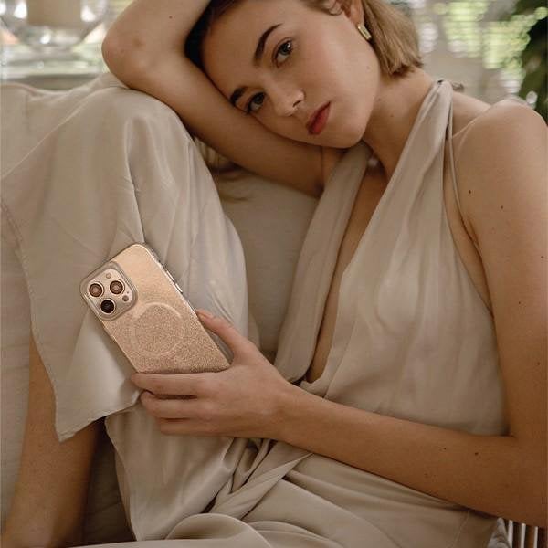 Θήκη UNIQ Coehl Lumino για Apple iPhone 14 Pro χρυσή/σαμπανιζέ χρυσό