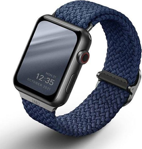 Uniq UNIQ λουράκι Aspen Apple Watch 44/42mm Πλεκτό μπλε/oxford blue