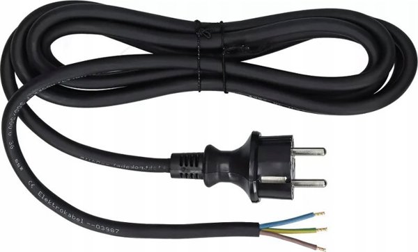 UN ΚΑΛΩΔΙΟ ΣΥΝΔΕΣΗΣ ΜΕ ΙΣΙΑ ΦΙΣ IP44 2*1.5 H07RN-F 3M ΜΑΥΡΟ