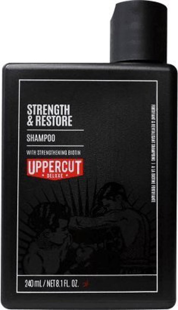 UPPERCUT DELUXE Σαμπουάν Uppercut Deluxe Strength & Restore - Σαμπουάν για ενδυνάμωση και αναγέννηση μαλλιών, 240ml 12831129 817891024806