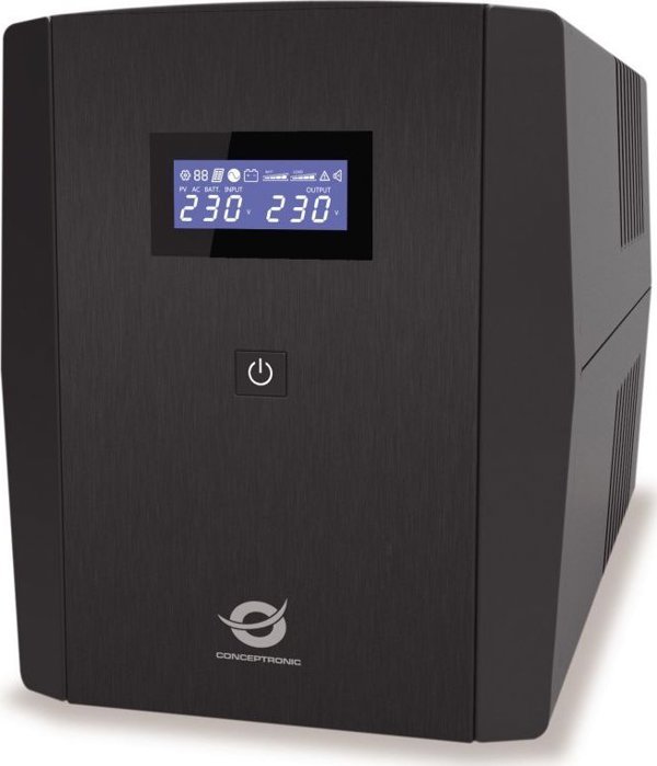 UPS Conceptronic Conceptronic ZEUS08EM μονάδα αδιάλειπτης παροχής ρεύματος (UPS) Τεχνολογία line-interactive 1,5 kVA 900 W 5 x υποδοχή δικτύου