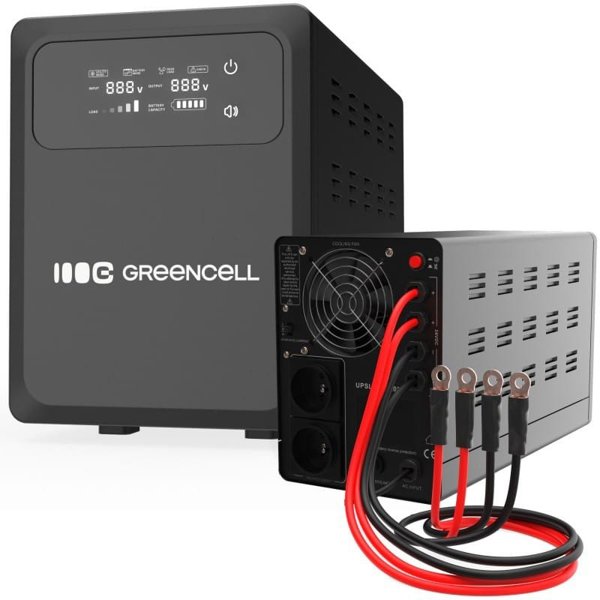 Green Cell UPS PowerCore 2000VA/1200W Αδιάλειπτη Παροχή Ρεύματος με AVR 24VDC