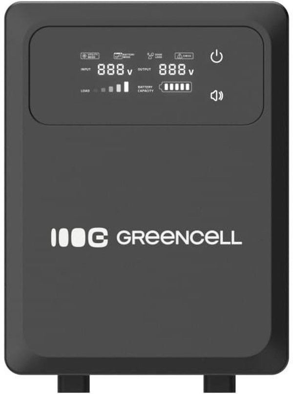 Green Cell UPS PowerCore 2000VA/1200W Αδιάλειπτη Παροχή Ρεύματος με AVR 24VDC