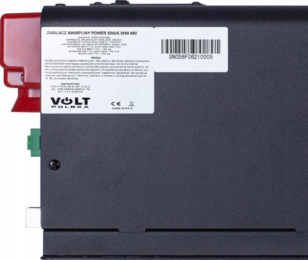 UPS Volt VOLT Zasilacz awaryjny POWER SINUS 3000 48/230V (3000/9000W)