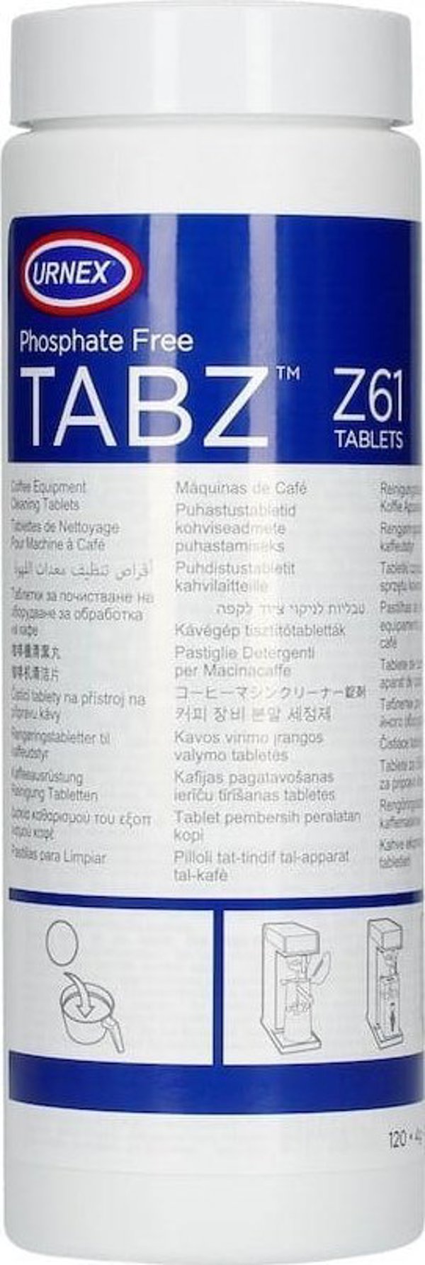 Urnex Δισκία καθαρισμού Tabz Z61 120 τεμ.
