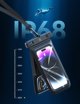 USAMS Usams Αδιάβροχη θήκη διπλή 6.7" IP68 μαύρο/black FSD1401 (YD014)