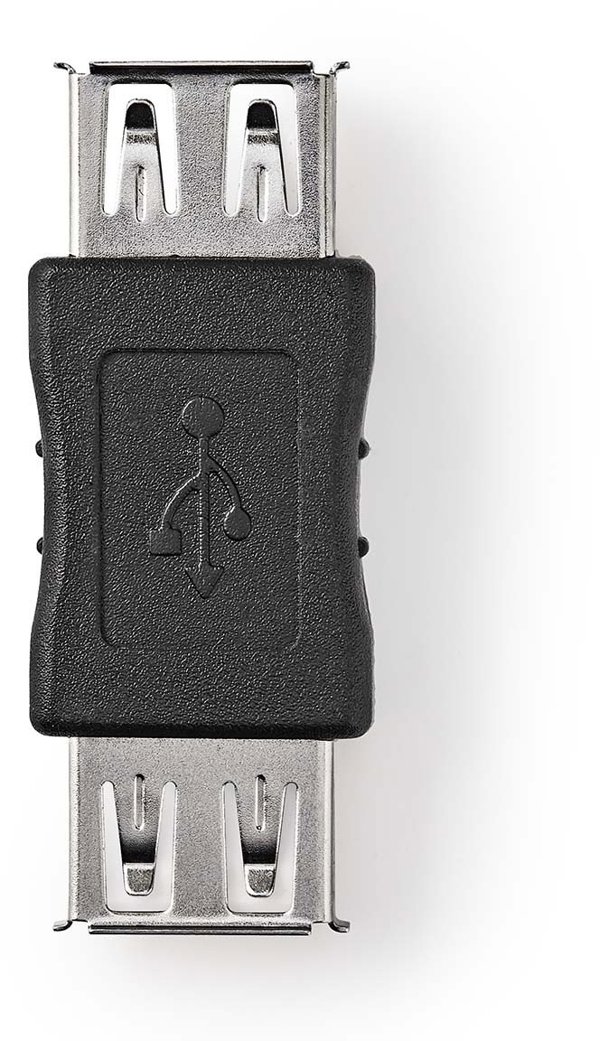 Προσαρμογέας USB 2.0 Θηλυκό-Θηλυκό Μαύρο