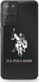 U.S. Polo Assn. Θήκη για Samsung Galaxy S21 Ultra, Shiny Big Logo, Μαύρο
