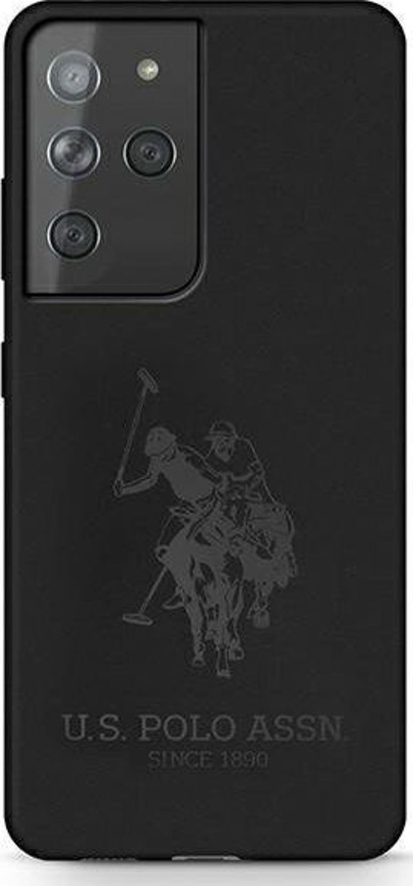 U.S. Polo Assn. Θήκη Σιλικόνης για Samsung Galaxy S21 Ultra G998 - Μαύρο