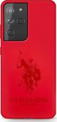 Θήκη U.S. Polo Silicone για Samsung Galaxy S21 Ultra, Κόκκινο Χρώμα