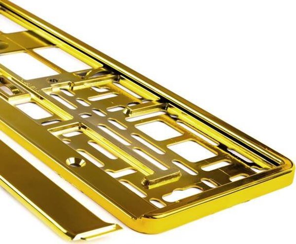 UTAL Μεταλλική χρυσή πινακίδα κυκλοφορίας AMIO-71457/01170ZL