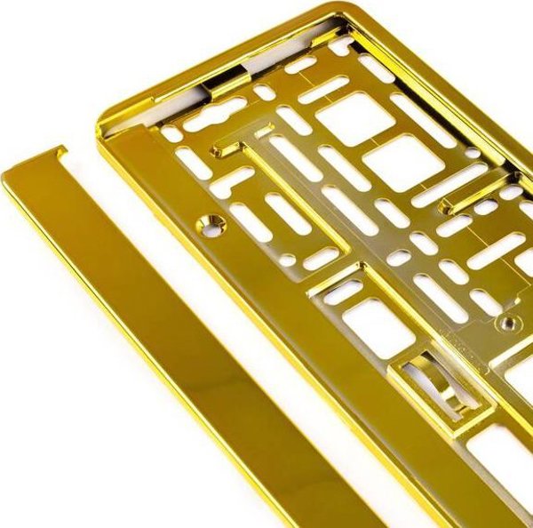 UTAL Μεταλλική χρυσή πινακίδα κυκλοφορίας AMIO-71457/01170ZL