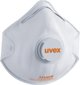 Uvex Αναπνευστήρας Uvex Silv-Air Classic 2210 FFP2, τύπου κυπέλλου με βαλβίδα, λευκός, 3 τεμάχια σε λιανική συσκευασία