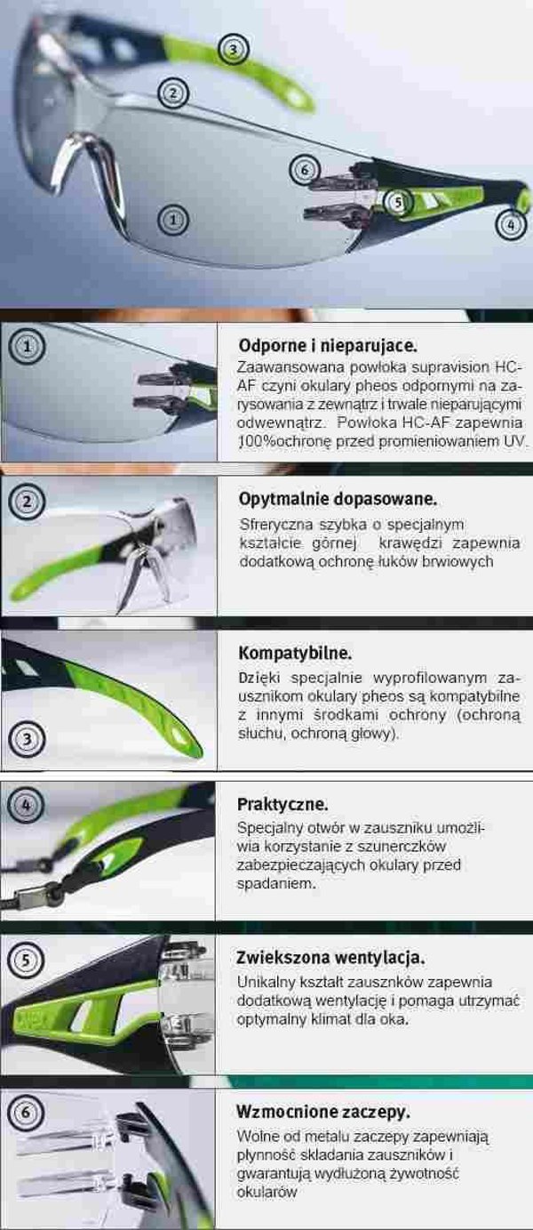 Γυαλιά ασφαλείας Uvex UVEX Pheos, κίτρινο 13764747 4031101495514
