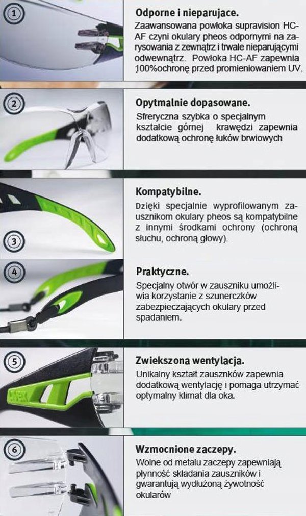 Γυαλιά ασφαλείας Uvex UVEX Pheos, κίτρινο 13764747 4031101495514