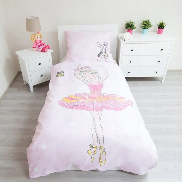 Παιδικό σετ κλινοσκεπασμάτων Balerina 140x200
