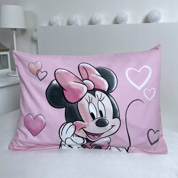 Vaikiškas patalynės komplektas Disney Minnie Powder pink, 100×135, 2 dalių