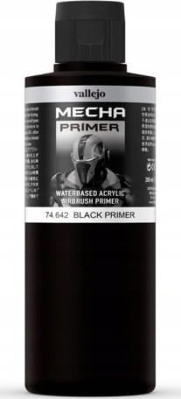 Vallejo Vallejo: Mecha Primer - Μαύρο 200 ml