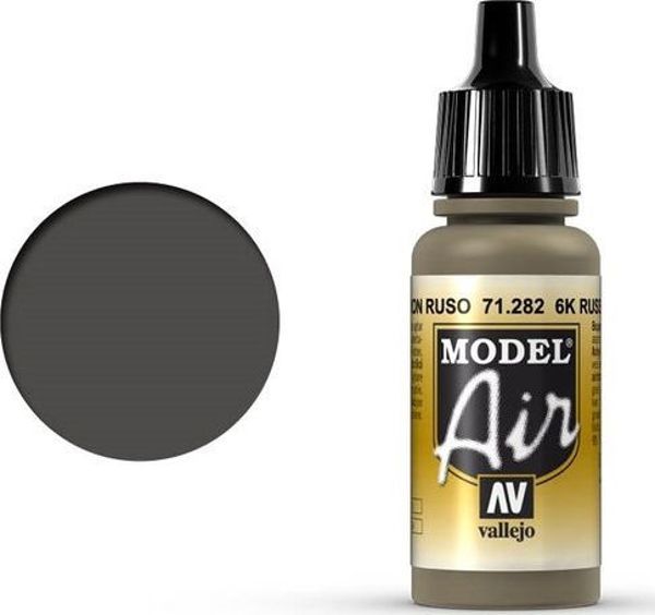 Vallejo 6K Russian Brown 71.282 Ακρυλικό Χρώμα Μοντελισμού 17ml