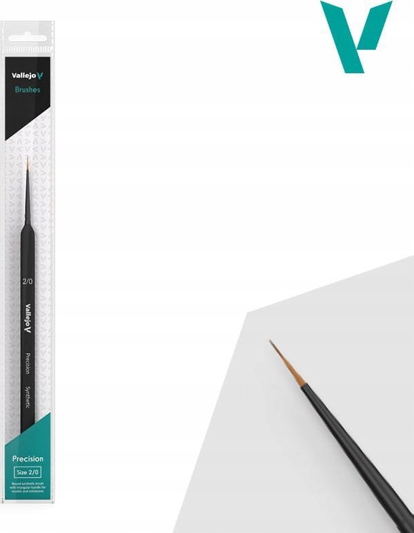 Vallejo Vallejo: B03020 - Precision - Round Brush - Triang Hand - Synthetic 2/0