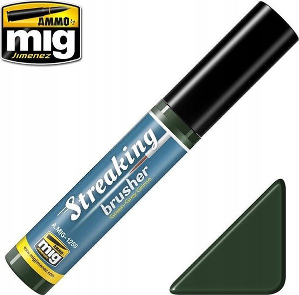 Vallejo Ammo: Streaking Brusher - Green-Grey Grime