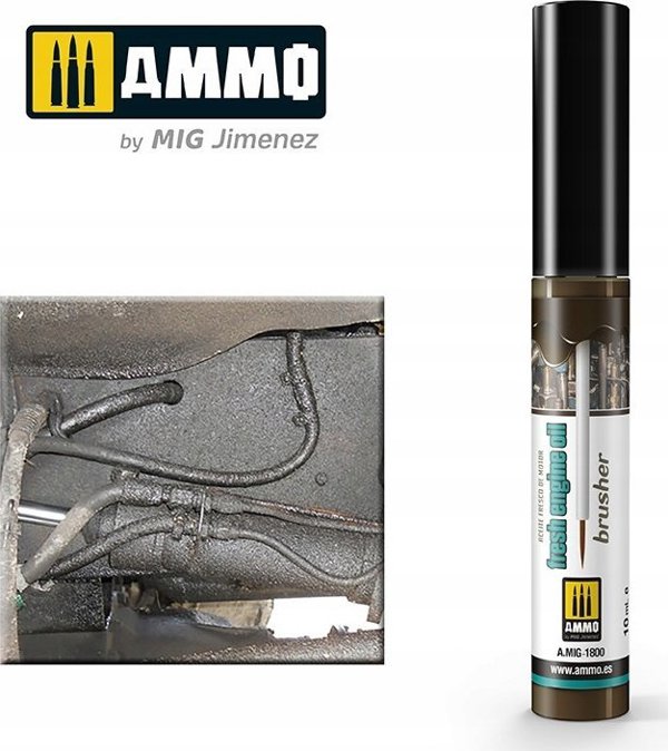 Vallejo Ammo: Effects Brusher - Fresh Engine Oil