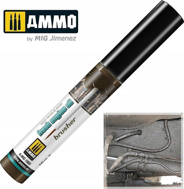 Vallejo Ammo: Effects Brusher - Fresh Engine Oil