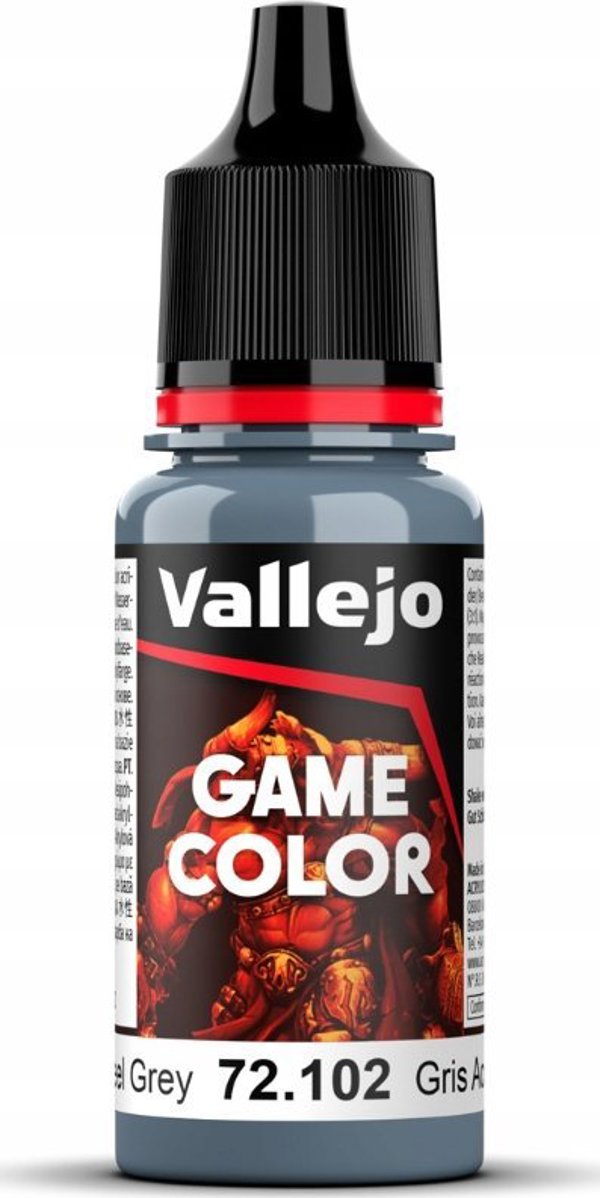 Vallejo Vallejo: 72.102 - Game Color - Steel Grey (18 ml)