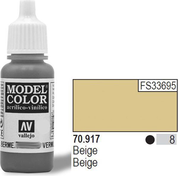 Vallejo Χρώμα Nr8 Μπεζ Ματ 17ml - 70917