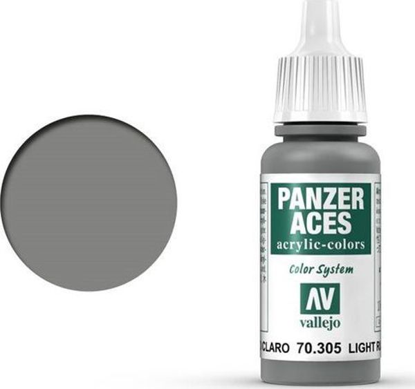 Vallejo Model Color Ανοιχτό Καουτσούκ 70.305 - Χρώμα Μακετομοντελισμού Μαύρο Γκρι 17ml