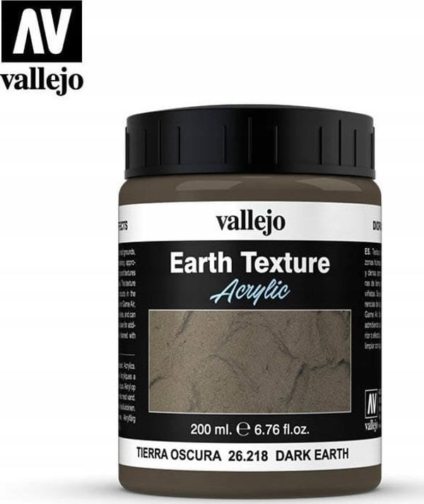 Vallejo Vallejo: 26.218 - Diorama FX - Earth Textures - Dark Earth (200 ml) 13471297 8429551262187