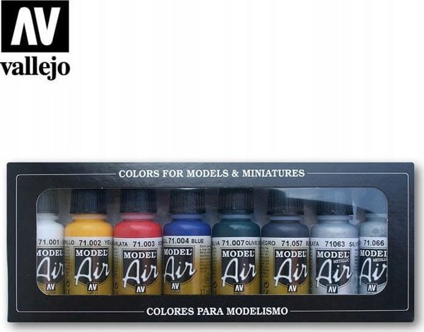 Vallejo Vallejo: Model Air - Basic Colors 8x17