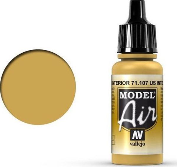 Vallejo Χρώμα Μοντελισμού US Interior Yellow 71.107 17ml