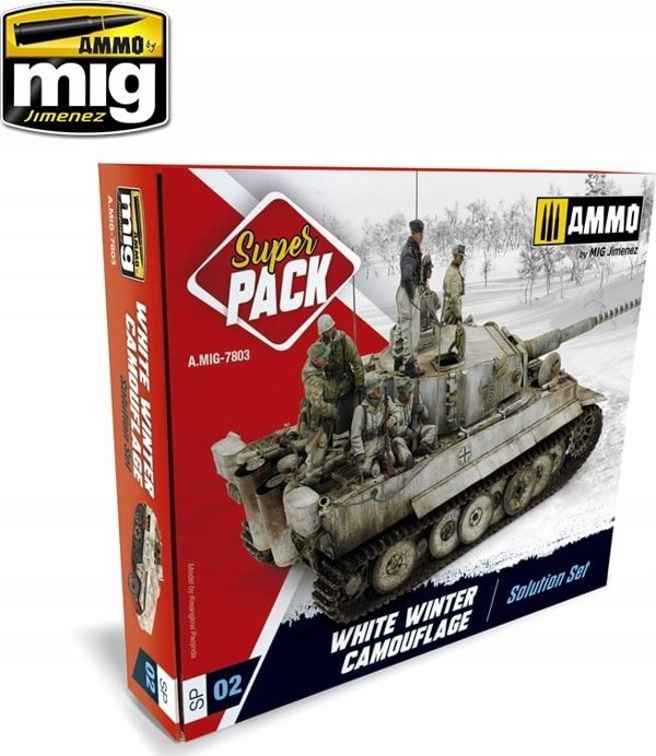 Vallejo Ammo: Σούπερ Πακέτο - Σετ Λύσης Χειμερινού Καμουφλάζ Λευκού