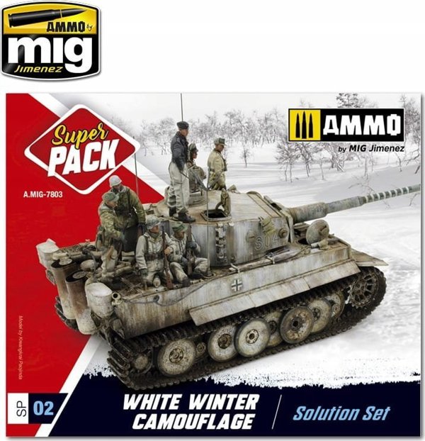 Vallejo Ammo: Σούπερ Πακέτο - Σετ Λύσης Χειμερινού Καμουφλάζ Λευκού