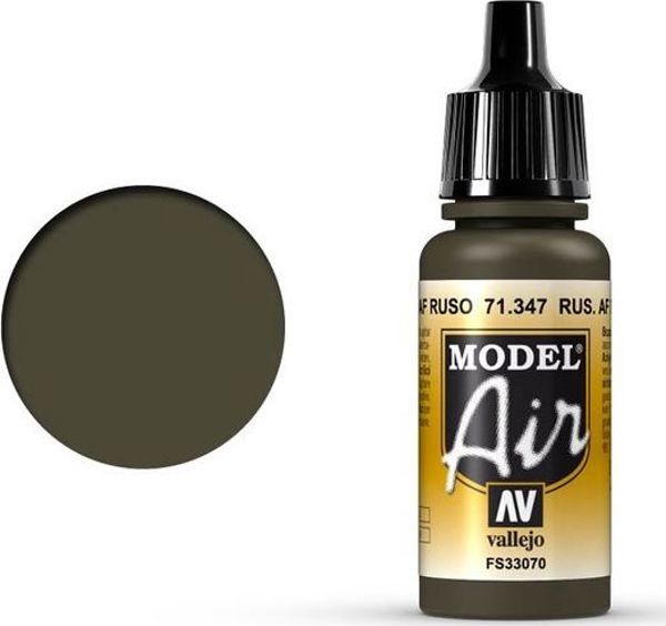 Vallejo Model Air Ρωσικό AF Σκούρο Πράσινο (Russian AF Dark Green) 71.347 - Ακρυλικό Χρώμα Μοντελισμού 17ml