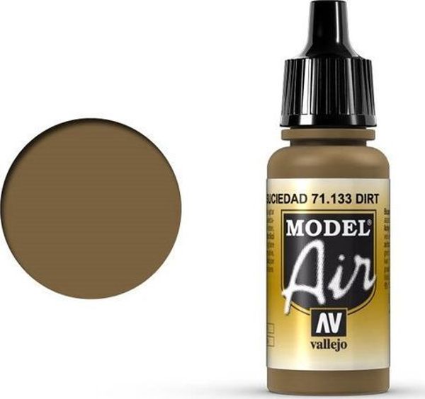 Vallejo Model Air 71.133 Dirt Καφέ Χρώμα Μοντελισμού 17ml