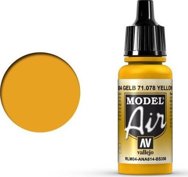 Vallejo Χρώμα Μοντελισμού Model Air RLM04 Yellow 71.078, 17ml