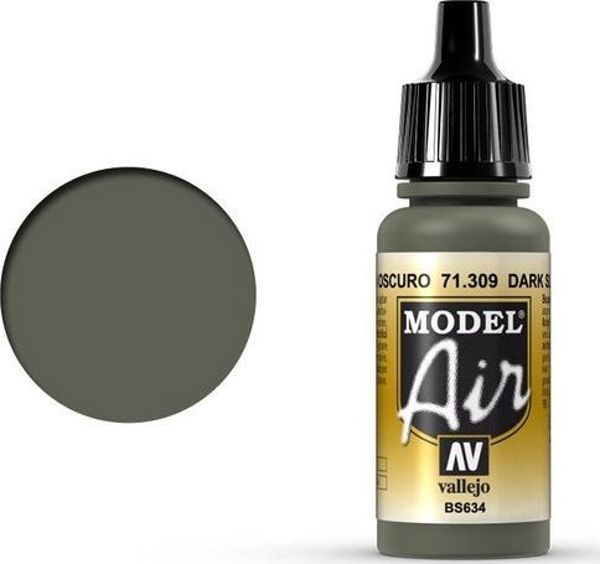 Vallejo Model Air Χρώμα Σκούρο Σχιστόλιθο Γκρι 71.309 - 17ml