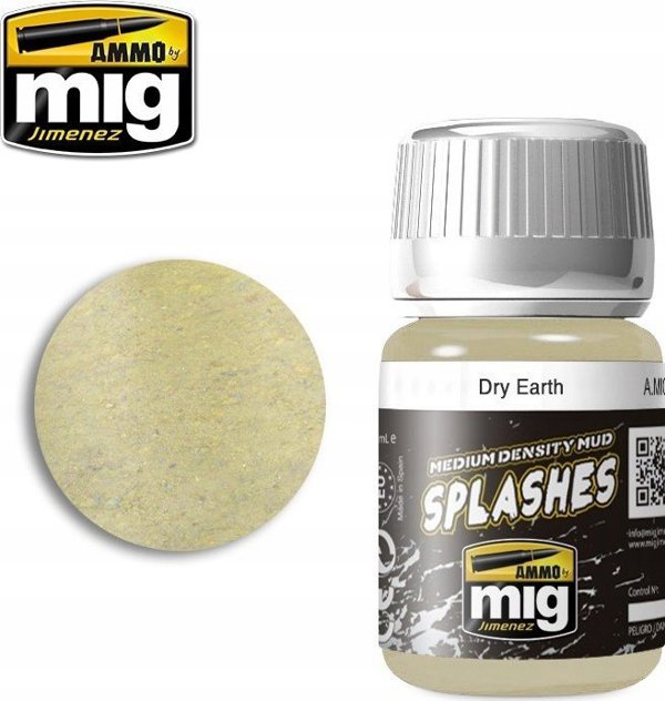 Vallejo Ammo: Splashes - Medium Density Mud - Dry Earth