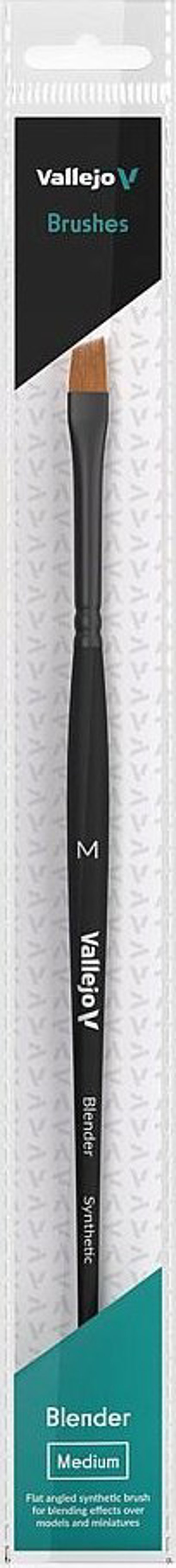 Vallejo Vallejo: B05002 - Blender - Flat Angled Brush - Synthetic M