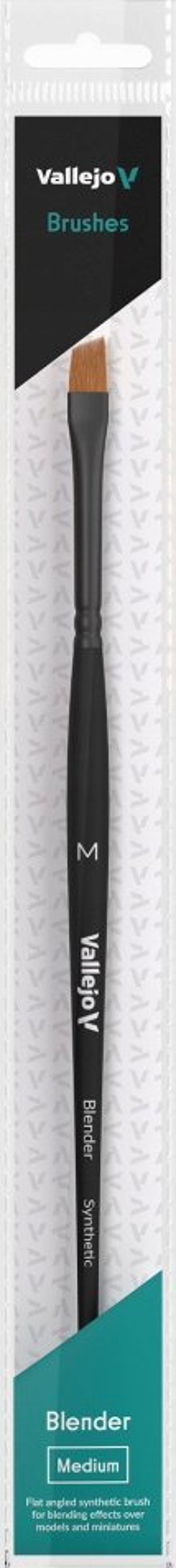 Vallejo Vallejo: B05002 - Blender - Flat Angled Brush - Synthetic M