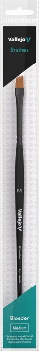 Vallejo Vallejo: B05002 - Blender - Flat Angled Brush - Synthetic M