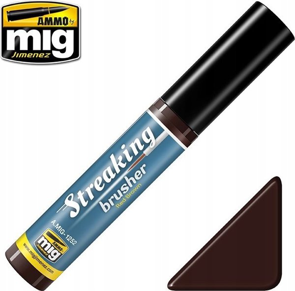 Vallejo Ammo: Streaking Brusher - Red Brown