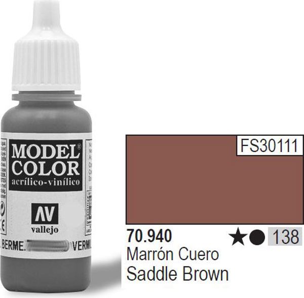 Vallejo Χρώμα Nr138 Saddle Brown 17ml - 70940